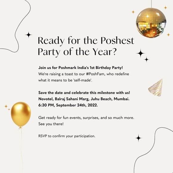 Poshmark India's 1st Birthday celebrations are here! π - Picture 2 of 2